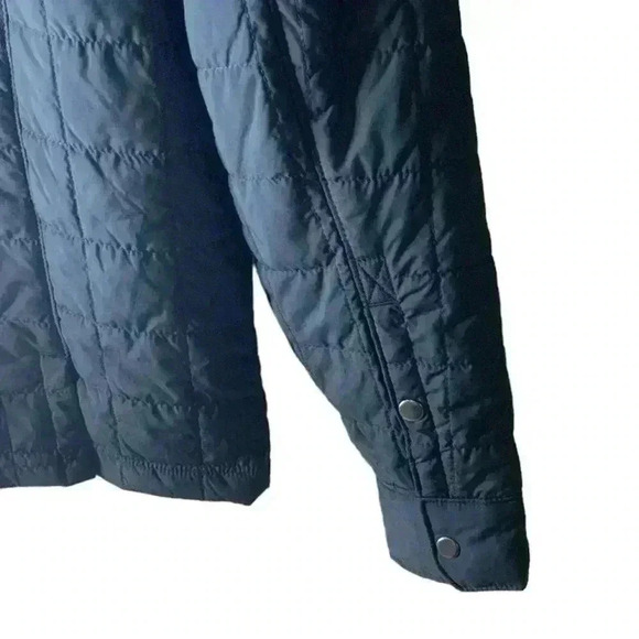Eddie Bauer Quilted Puff Jacket Women's Size Medium Front Snap Button Pockets - Picture 7 of 10
